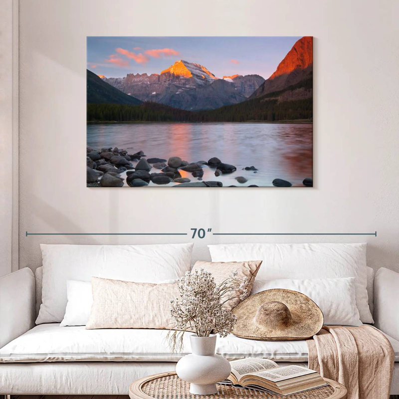 Coucher de soleil fantaisiste Alvord Montana, H 30 po x l 45 po