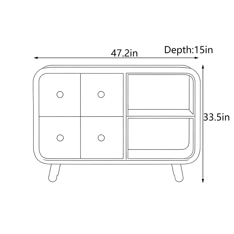 Armoire d'entrée moderne et minimaliste, Bleu