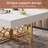 Maridell White ang Gold Square Coffee Table
