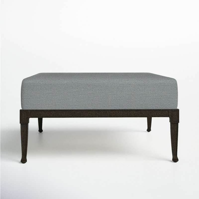Repose-pieds d'extérieur Wiltshire, Haie flanelle Sunbrella® flanelle, Brun châtaigne