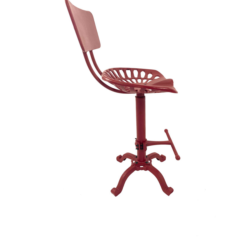 Tabouret de bar 36,5 po Rustic Red, Rouge