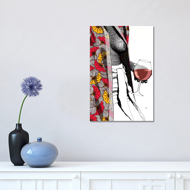 «Say What Now II» par Ohab TBJ - impression d'art graphique, Pas de tapis, Toile tendue, H 18 po x l 12 po x 1,5 po
