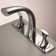 Juno Twisted Chrome Finish Dual Handle Bathroom Faucet Stylish and Functional