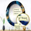 Preode Geode Abstract Gold and Blue Marble IV - Miroir mural abstrait en marbre-1120413667