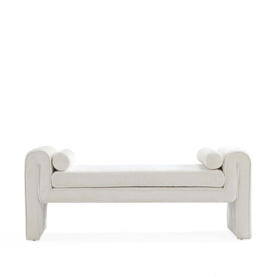 Chenille Accent Bench