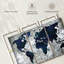 Ensemble de carte du monde sur toile 3 pièces-1671273303