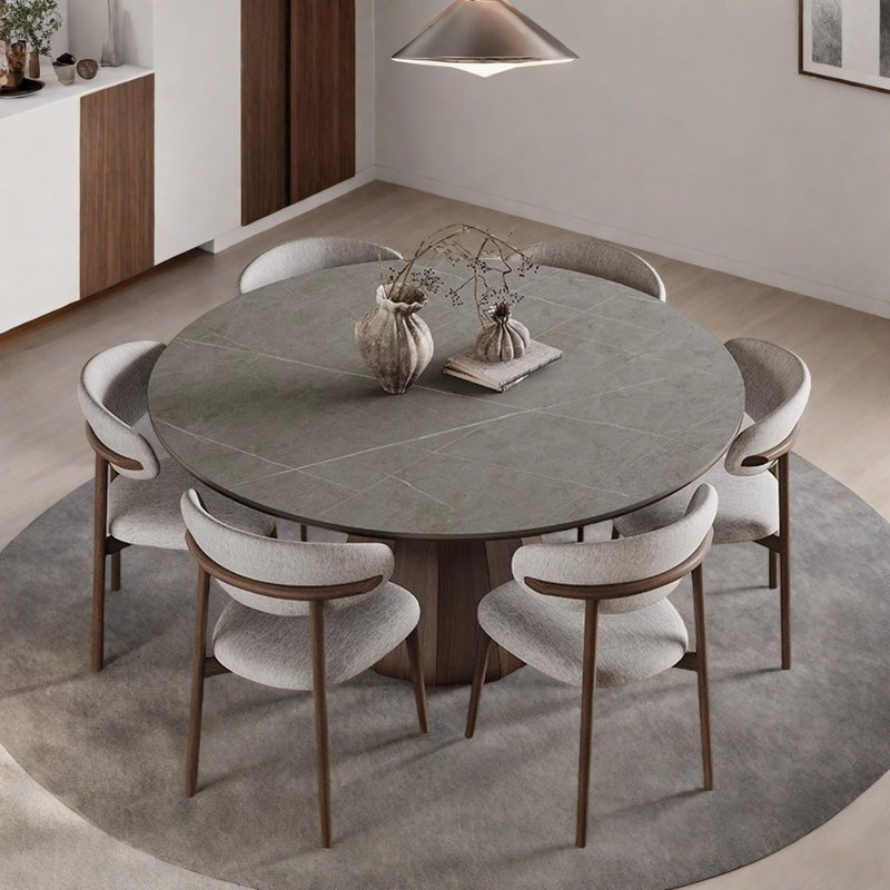 Ensemble de table moderne en bois massif, H 29,52 po x L 43,3 po x l 43,3 po