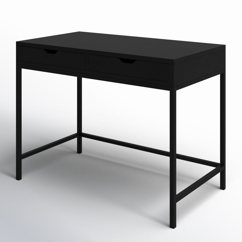 Belka Desk with Drawers, Black