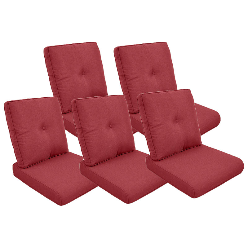 Coussin de siège / dossier d'extérieur Schutt, Rouge, Coussin 5 places / dossier