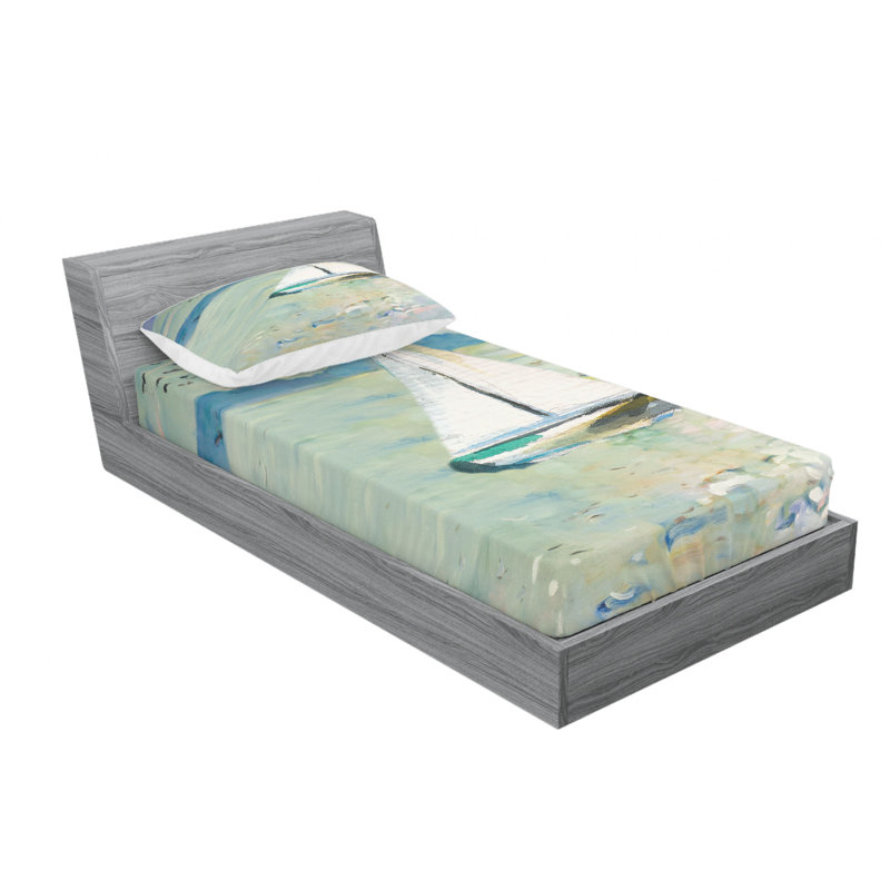 Microfiber Sheet Set, Twin Sheet Set with Fitted Sheet
