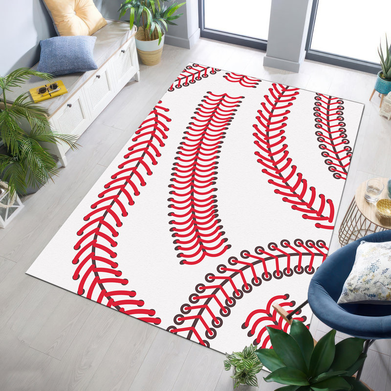 Stunning Floral Pattern Non Woven Thin Type Printed Rug for a Warm and Inviting Home Decor
