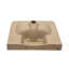 19.88"x14.25" Wall-Mounted Rectangular Ceramic Bathroom Sink with Black Towel Bar & Overflow