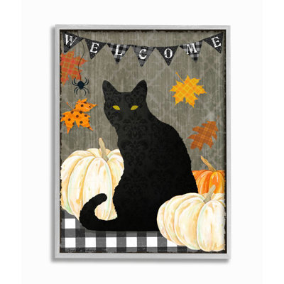 «Halloween Black Cat» par Andrea Tachiera - impression d'art graphique