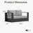 Modern Outdoor Aluminum 2-seater Loveseat With Cushions-1139201328