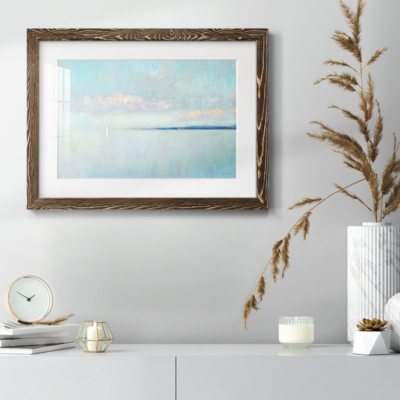 Sunrise Haze, reproduction d'art encadrée, Noyer, H 22 po x l 32 po x P 1,5 po