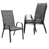 Ronda Stacking Patio Dining Armchair (Set of 4)