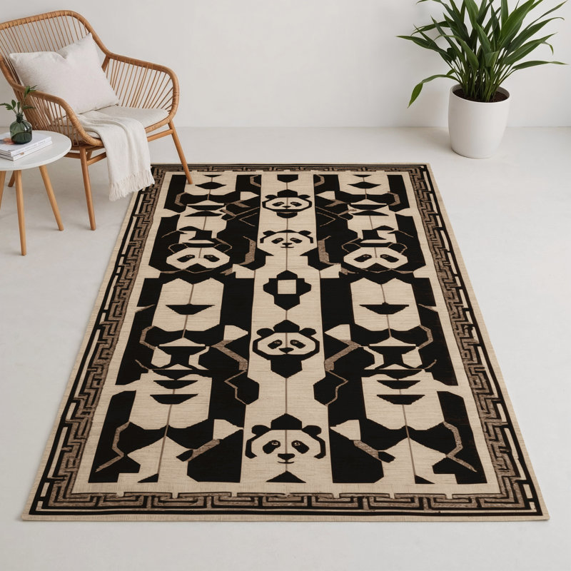 Tapis intérieur et extérieur ArtDeco, Rectangle 5 pi x 7 pi
