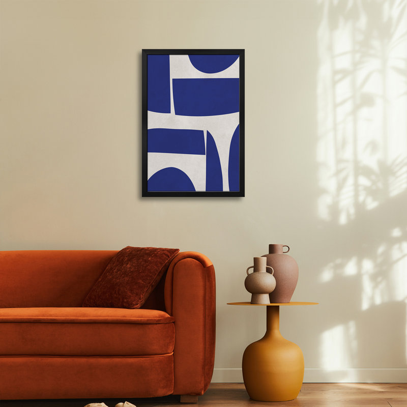 Curved Shapes I - reproduction d'art murale - affiche de galerie, H 24 po x l 16 po