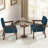 Aronas Upholstered Armchair With Solid Wood-909866302