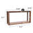 Console Table 60" Solid Wood Veneer Entryway Sofa Table, Sturdy Square Legs with Distressed Finish, Wide Behind Couch Table for Living Room & Hallway-1790019166