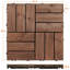 30cm L x 30cm W Solid Wood Tile in Brown-388797930