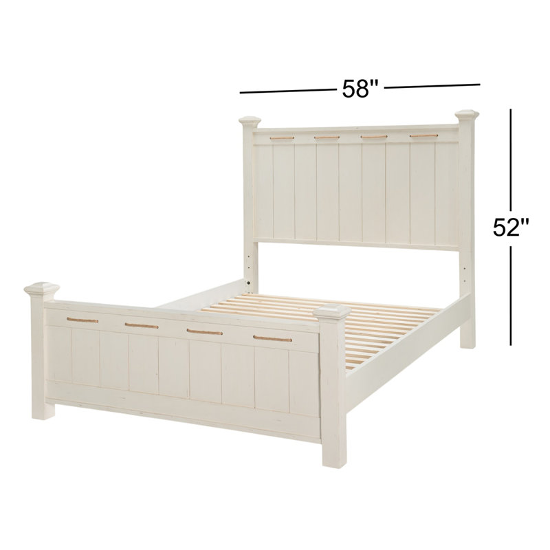 Aenwood Panel Headboard, Pebble White, Full
