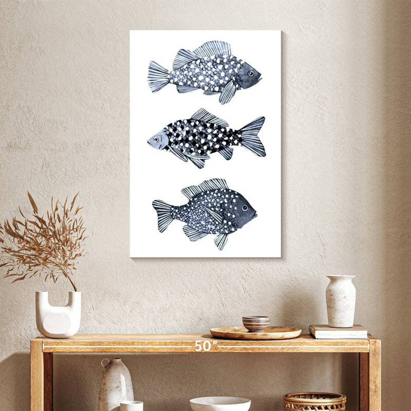 Brampt Blue Fish I, 36" H x 24" W