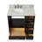 Flynt 37'' Single Bathroom Vanity with Carrara Marble Top-64627230