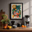 Zebra Among Botanicals Maximalist - Framed Print-1178439329-1178439331