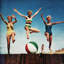 « saut de filles », impression sur toile-73145334-73145339-20913035