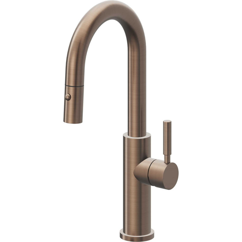 Corsano Pull Down Kitchen Faucet with ST Series Handle, Satin Bronze