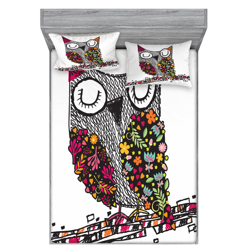 Microfiber Sheet Set, Queen Sheet Set with Fitted Sheet