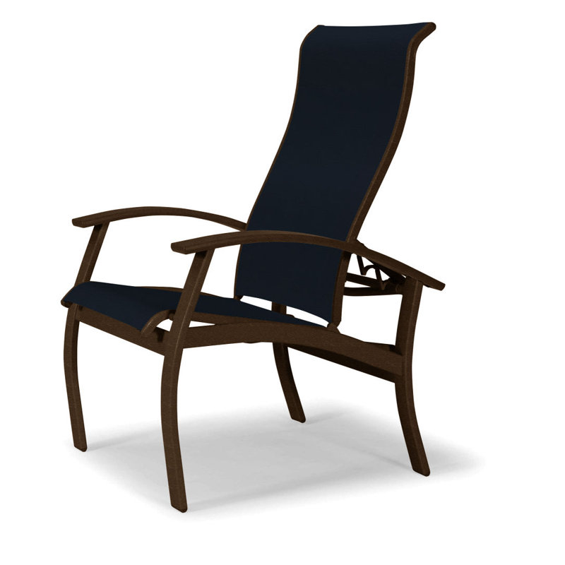 Chaise de patio Askar, Bleu marine 13D Sunbrella®, Kona, Kona texturé