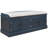 Storage Bench with 4 Doors and Adjustable Shelves, Shoe Bench with Removable Cushion for Living Room, Entryway (Antique Navy)-539594732