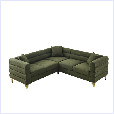 Shinaya Upholstered L-Shaped Sectional Symmetrical