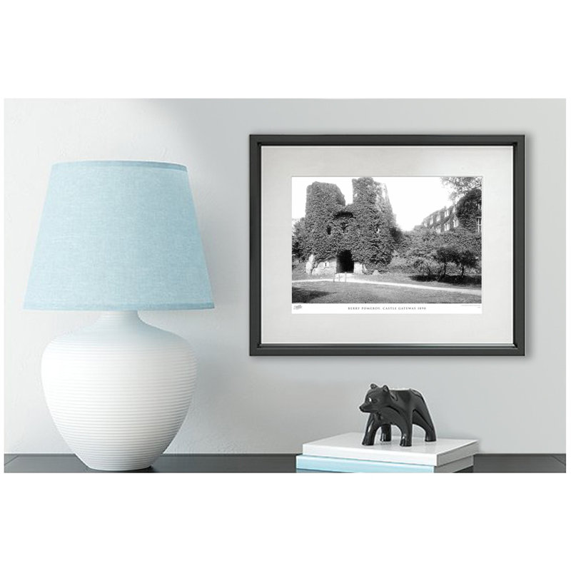 Berry Pomeroy, Castle Gateway 1890 - Single Picture Frame Print, 28cm H x 36cm W x 2.3cm D