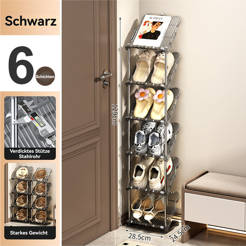 6 Pair Shoe Rack