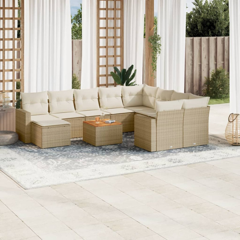 Ensemble de canapé de jardin Vidaxl