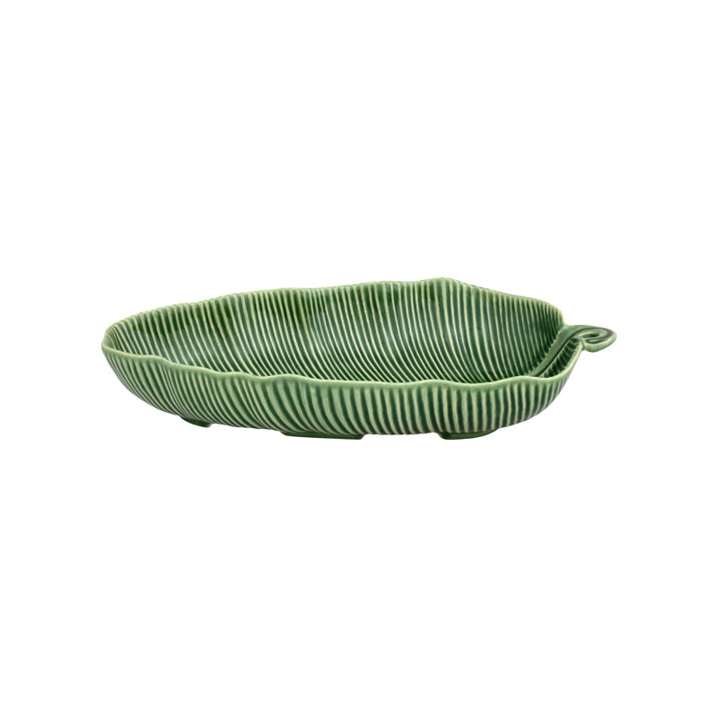 Bol à salade feuilles bananes leaves, Vert