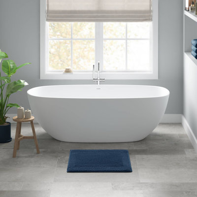 1 tapis de bain réversible 100% coton touffeté 3000 g / m²