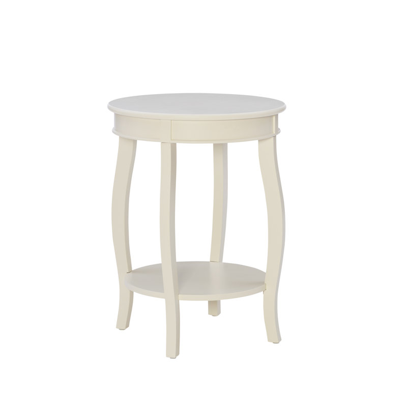 Everill End Table, Off White