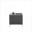 Fauteuil d'appoint capitonné avec garniture cloutée, revêtement en velours gris doux de 40 po de largeur