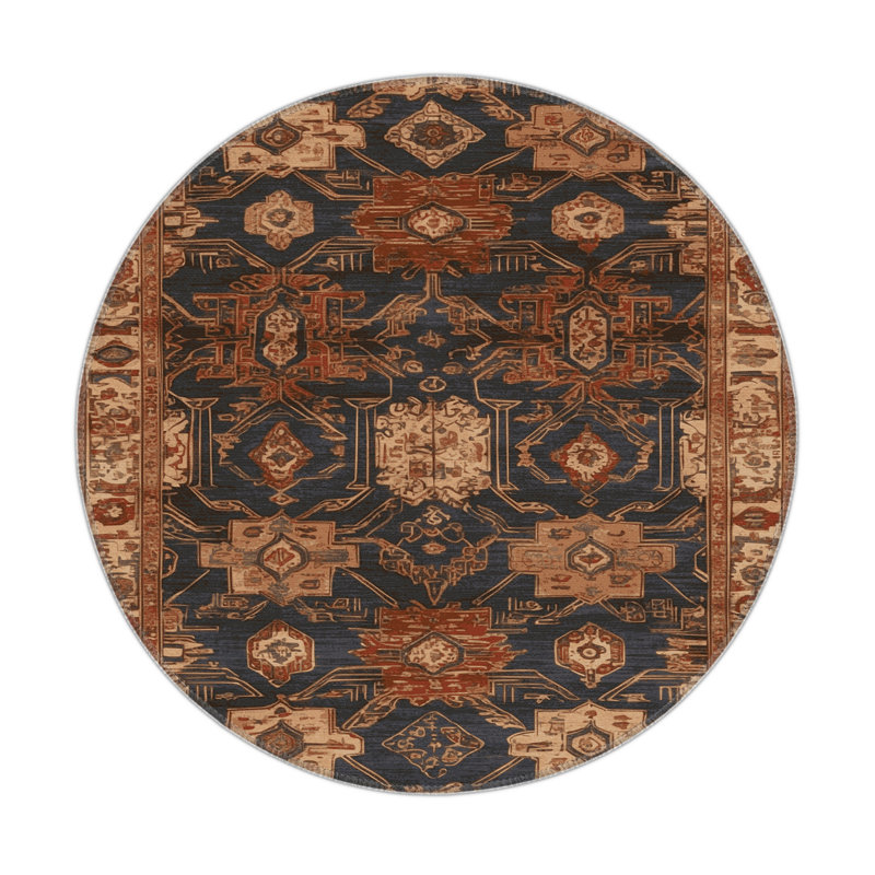 Tapis intérieur et extérieur ArtDeco, Rond 5 pi