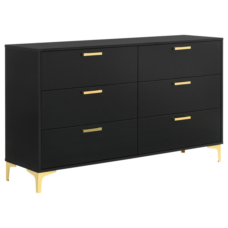 Commode rectangulaire à 6 tiroirs Lexie