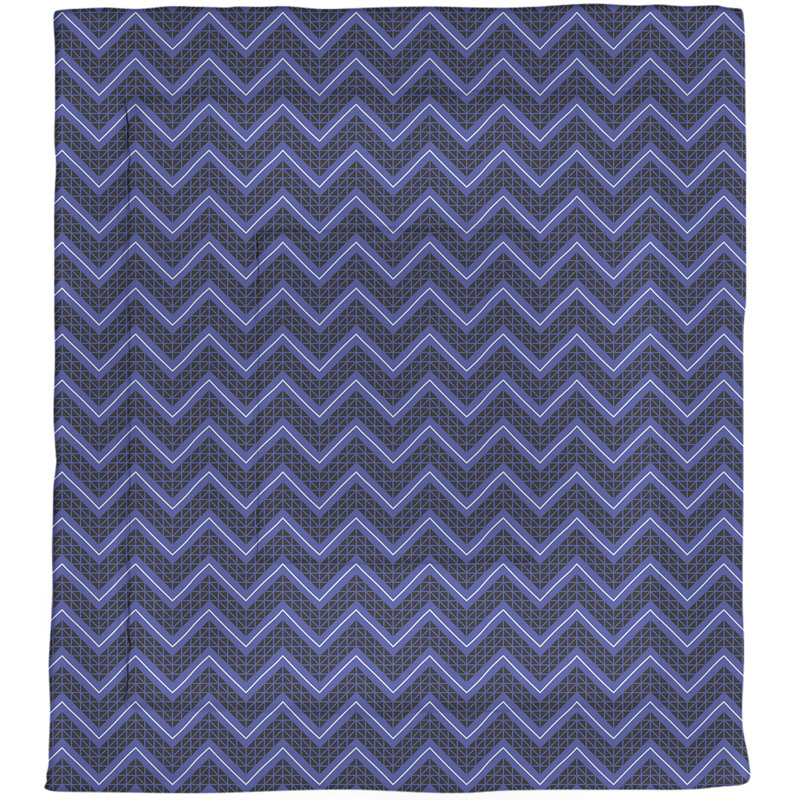 Édredon simple en microfibre Rhonda Cheval, Édredon grand, Bleu foncé