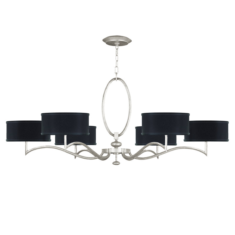 Allegretto 6 - Light Chandelier, Silver, Black