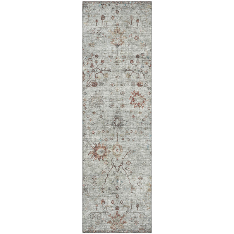 Premium Machine Washable Pinkston Arabesque Rug, Runner 2'3" x 7'6"