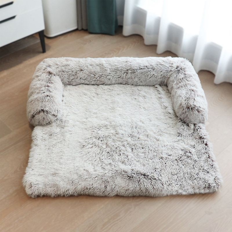 Lit pour chien Calming, Café grisâtre, Très petit (l 24,4 po x P 22,4 po x H 5,9 po)