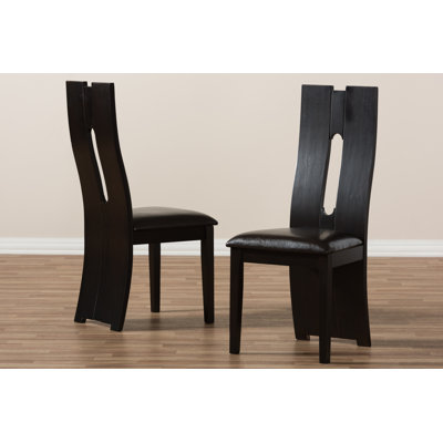19'' H Faux Leather Upholstered Side Chair