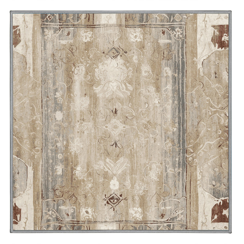 Satin Layers Rug, Square 3'